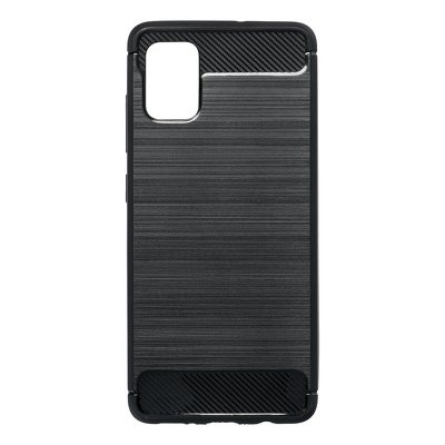 Husa Silicon Slim Samsung Galaxy A51, Negru Carbon thumb