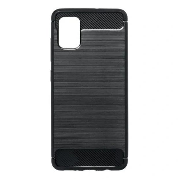 Husa Silicon Slim Samsung Galaxy A51, Negru Carbon