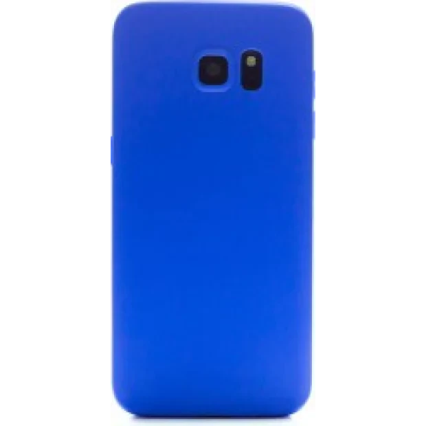 Husa silicon slim Samsung Galaxy S7 Edge Albastru Mat
