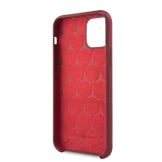 Husa Cover Mercedes Silicone pentru iPhone 11 Pro Red