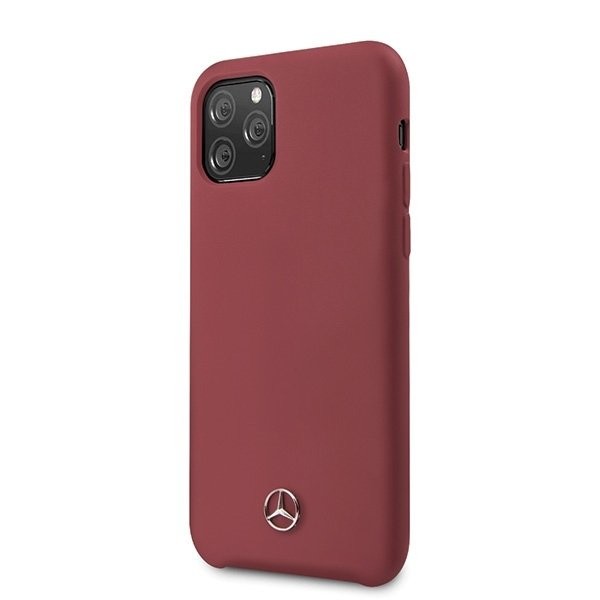 Husa Cover Mercedes Silicone pentru iPhone 11 Pro Red thumb