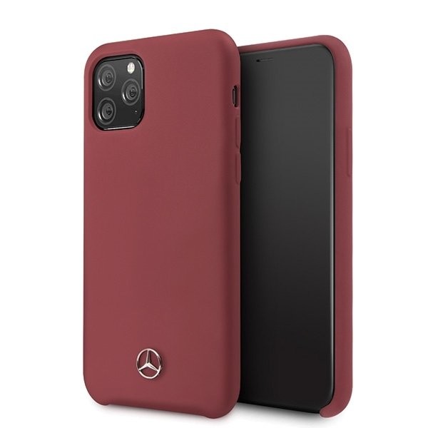 Husa Cover Mercedes Silicone pentru iPhone 11 Pro Red thumb