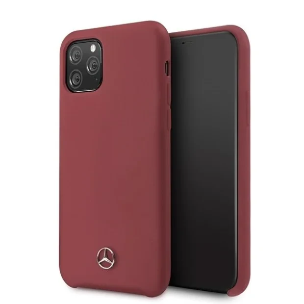 Husa Cover Mercedes Silicone pentru iPhone 11 Pro Red