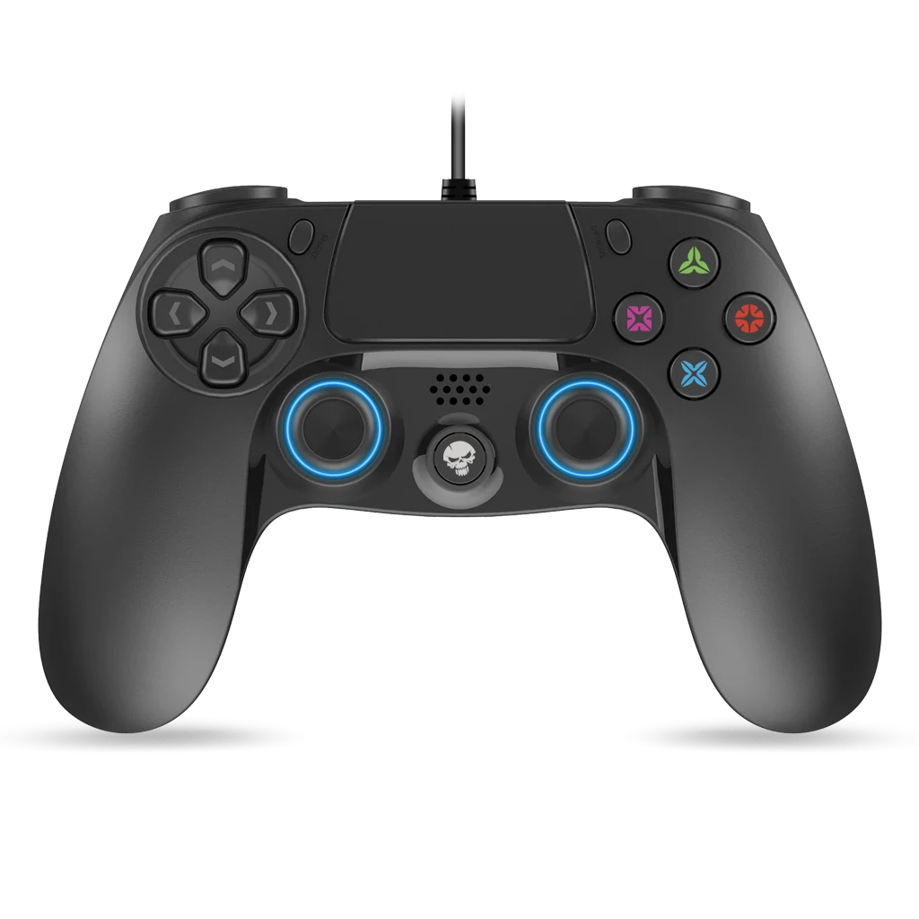Controller Gaming Spirit of Gamer pentru PS4 cu Fir 2.5m si 16 Butoane Albastru thumb