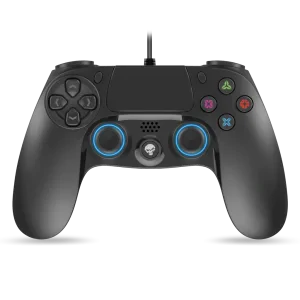 Controller Gaming Spirit of Gamer pentru PS4 cu Fir 2.5m si 16 Butoane Albastru