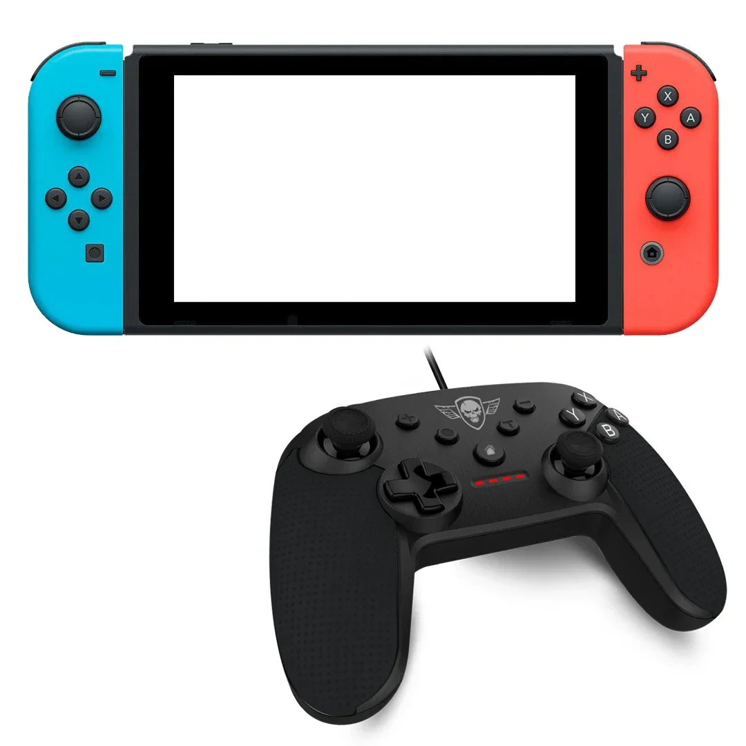 Controller Gaming Spirit of Gamer pentru Nintendo Switch Pro cu Fir 1.8m Negru