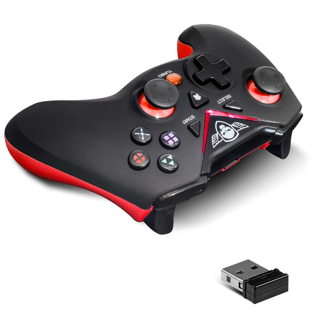 Controller Gaming Spirit of Gamer XGP pentru PS3 Wireless cu 12 Butoane Rosu thumb