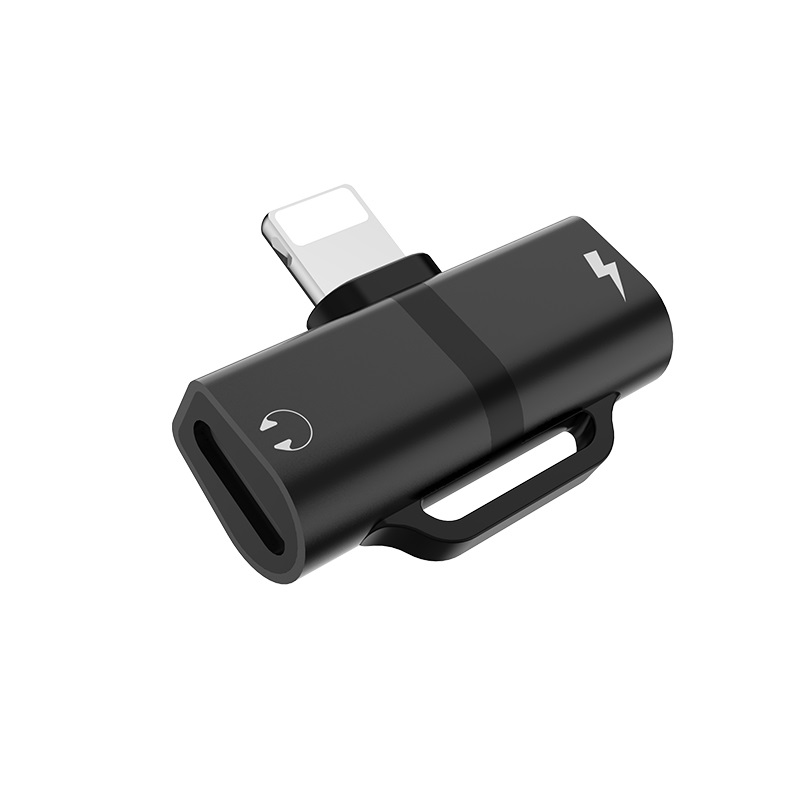 Convertor audio lightning Negru LS20 Hoco thumb