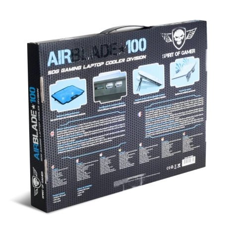 Cooler Laptop Gaming AirBlade Spirit of Gamer 15.6 Inch Albastru