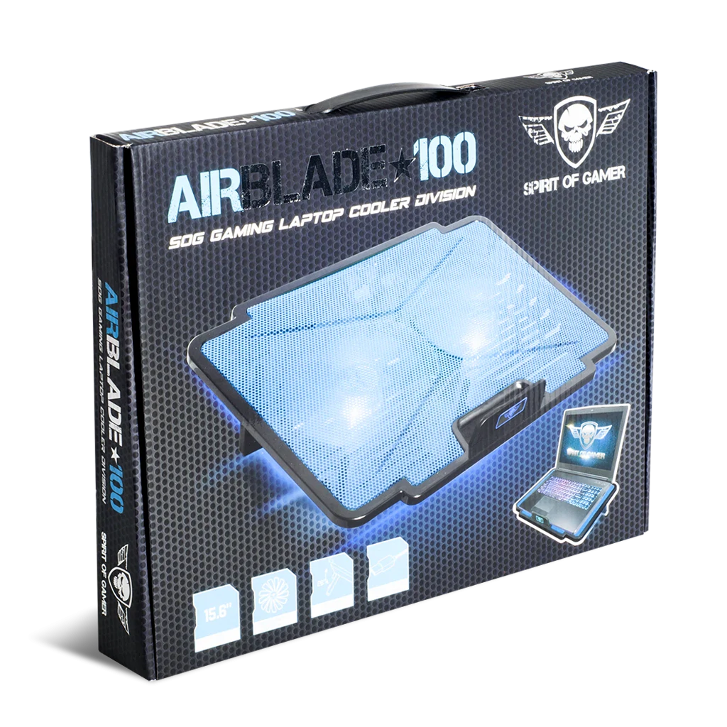 Cooler Laptop Gaming AirBlade Spirit of Gamer 15.6 Inch Albastru thumb