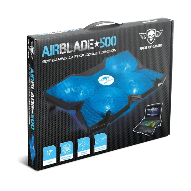 Cooler Laptop Gaming AirBlade Spirit of Gamer 17 Inch Albastru