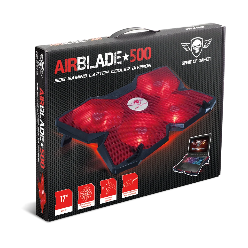 Cooler Laptop Gaming AirBlade Spirit of Gamer 17 Inch Rosu thumb
