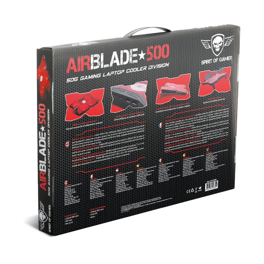 Cooler Laptop Gaming AirBlade Spirit of Gamer 17 Inch Rosu thumb