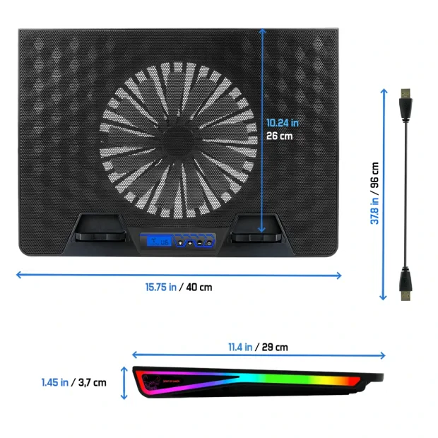 Cooler Laptop Gaming AirBlade Spirit of Gamer 17 Inch Multicolor