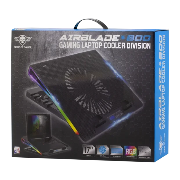 Cooler Laptop Gaming AirBlade Spirit of Gamer 17 Inch Multicolor