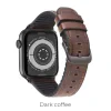 Curea Apple Watch Hoco WB18 Fenix Piele 38/40mm Maro