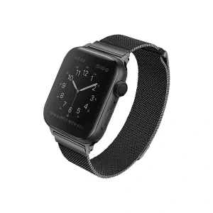 Curea Apple Watch Uniq Dante pentru Series 3/4/5 6/SE 42/44mm Negru