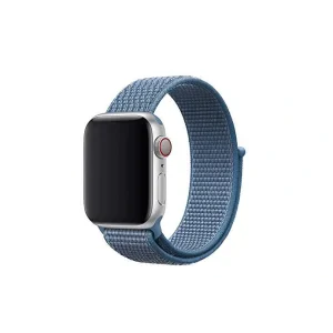 Curea Tactical Cloth pentru Apple IWatch 1/2/3/4/5/6/SE 38/40mm Albastru