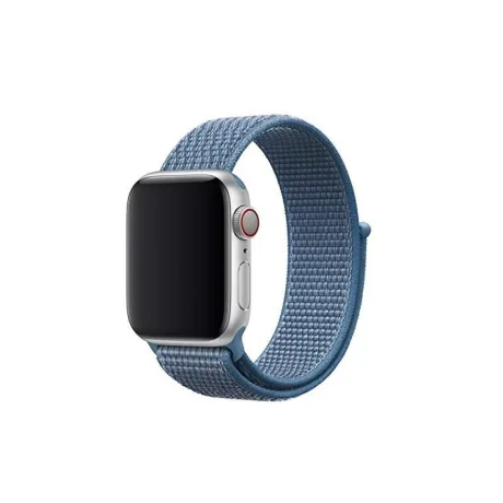 Curea Tactical Cloth pentru Apple IWatch 1/2/3/4/5/6/SE 38/40mm Albastru