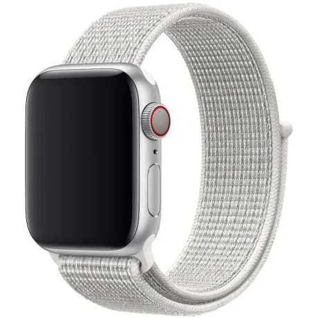 Curea Tactical Cloth pentru Apple IWatch 1/2/3/4/5/6/SE 42/44mm Gri-Alb