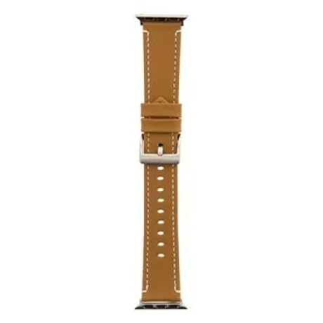 Curea Tactical Leather pentru Apple IWatch 1/2/3/4/5/6/SE 42/44mm Auriu