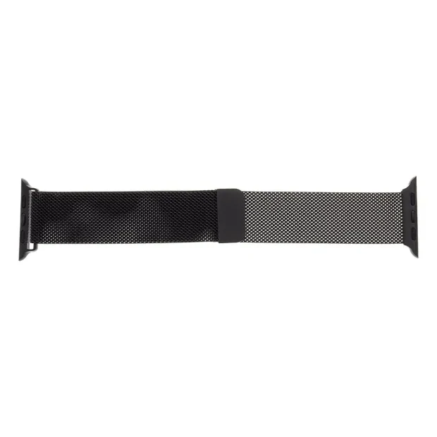 Curea Tactical Loop Magnetic Stainless Steel pentru Apple IWatch 1/2/3/4/5/6/SE 38/40mm Negru