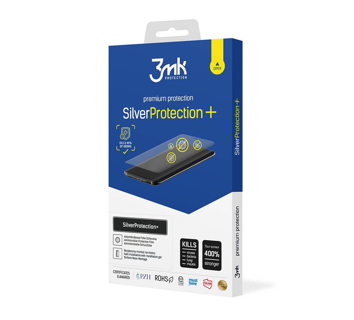 Folie de Protectie 3MK Antimicrobiana Silver Protection + pentru iPhone 6 Plus/6s Plus thumb