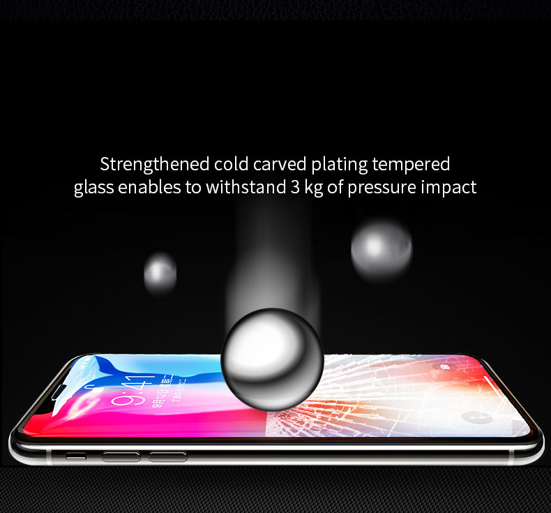 Folie sticla 2.5D pentru Samsung Galaxy A80 Negru thumb