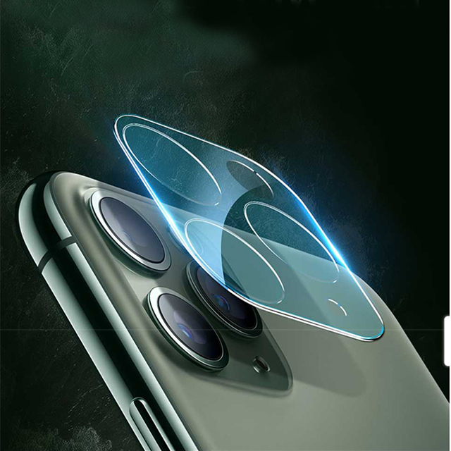 Folie Sticla 3D Camera Foto iPhone 11 Argintiu Hoco thumb