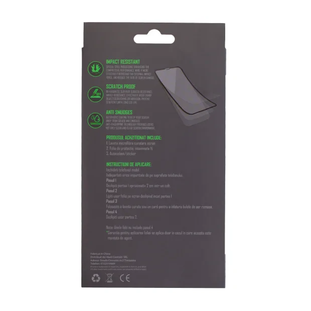 Folie sticla 3D iPhone 6/ 7/ 8, Vipo Neagra