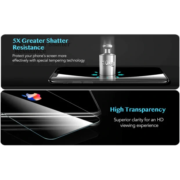 Folie sticla 3D iPhone XR, Vipo Negru