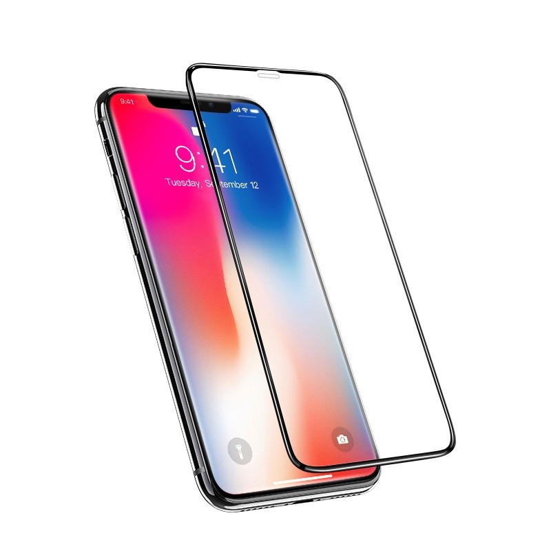 Folie Sticla 3D pentru iPhone XS Max Negru Vipo thumb