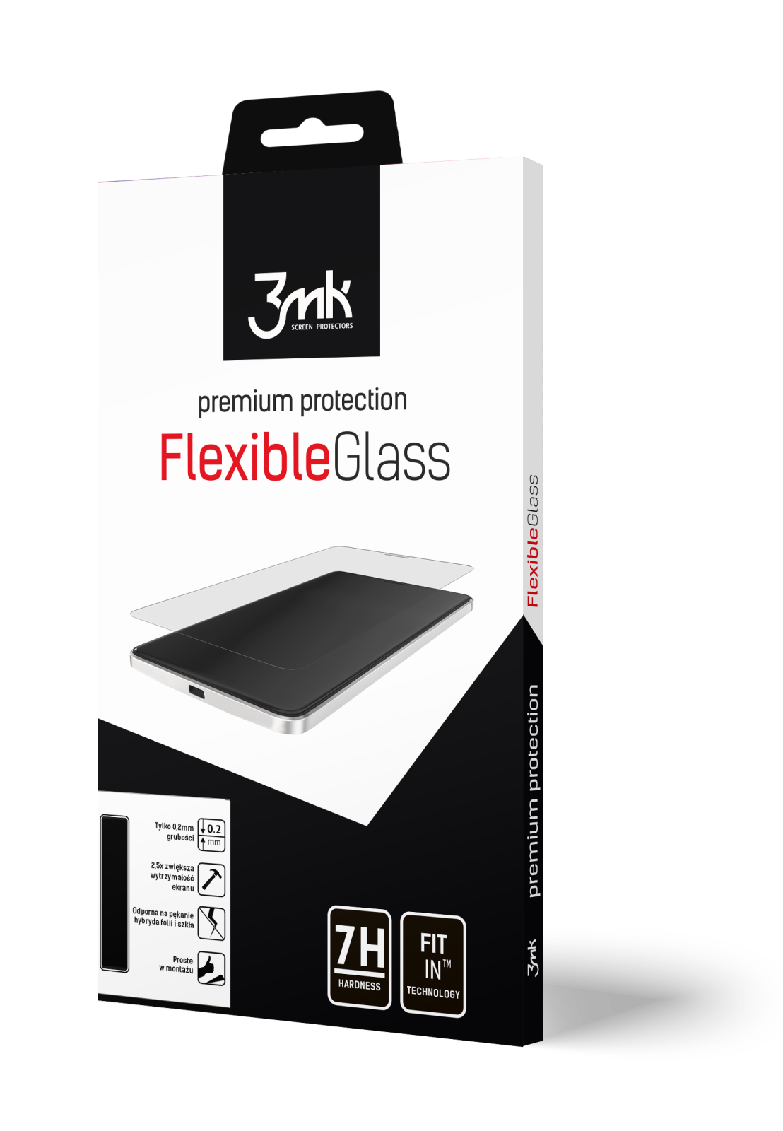 Folie Sticla 3Mk Flexibila Pentru Iphone 7/8/Se 2 Negru thumb