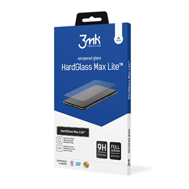 Folie Sticla 3MK Hardglass Max Lite pentru iPhone 12 Pro Max Negru