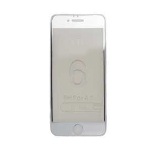 Folie sticla 4D Iphone 6/6S Contakt, Shining Argintie