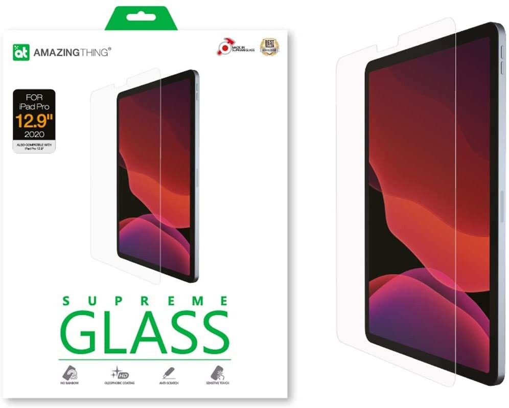 Folie Sticla AmazingThing Supreme pentru iPad Pro 2020 12.9 inch Transparent thumb