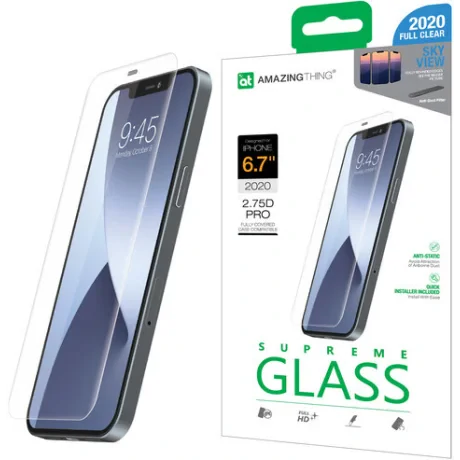 Folie Sticla AmazingThing Supreme Sky View pentru iPhone 12 Pro Max Transparent