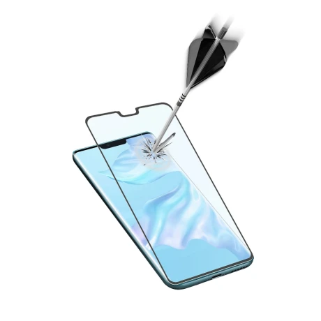 Folie Sticla Cellularline Anti-Shock pentru Huawei Mate 30 Negru