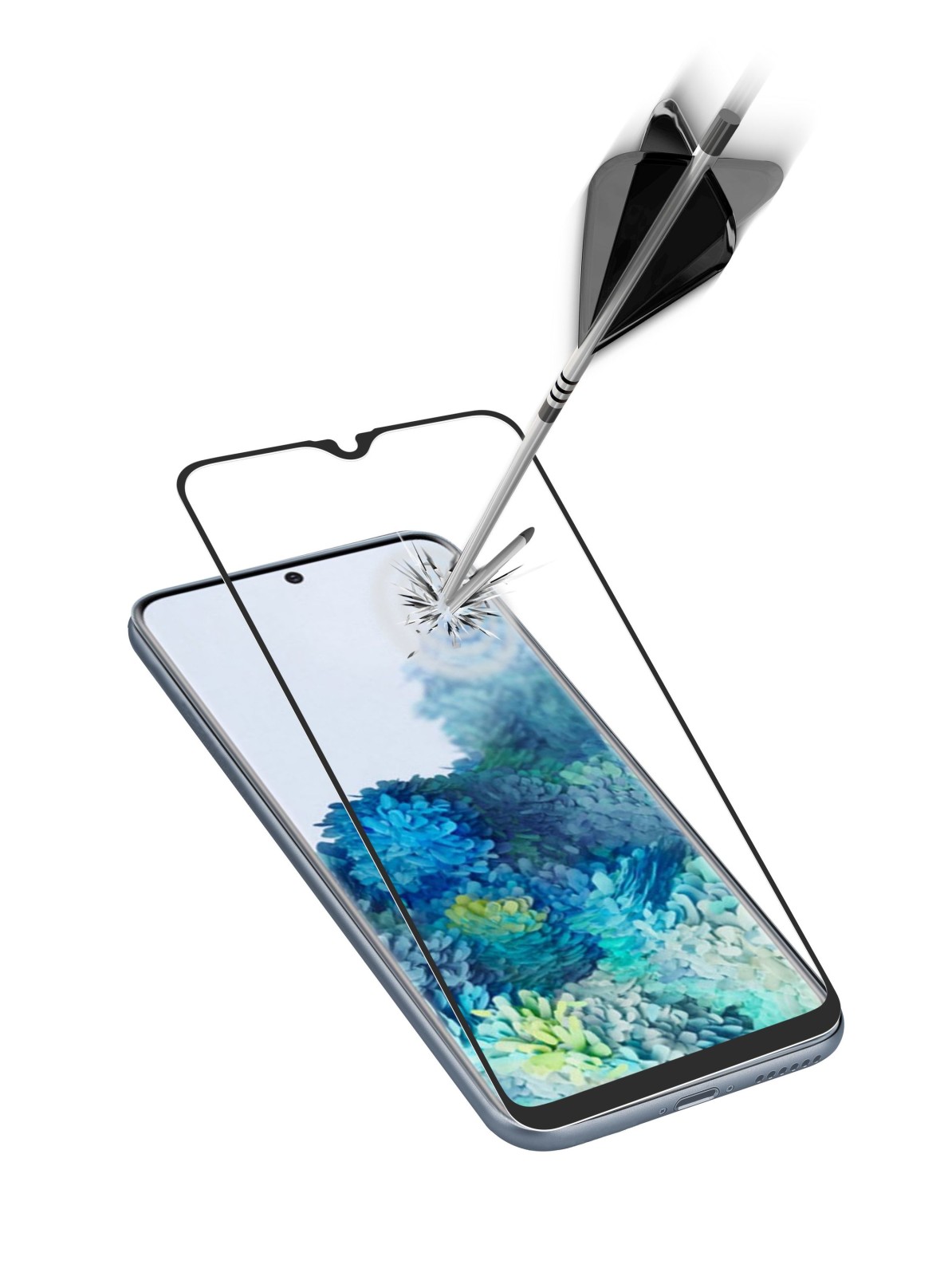 Folie Sticla Cellularline Anti-Shock pentru Samsung Galaxy A21s Negru thumb