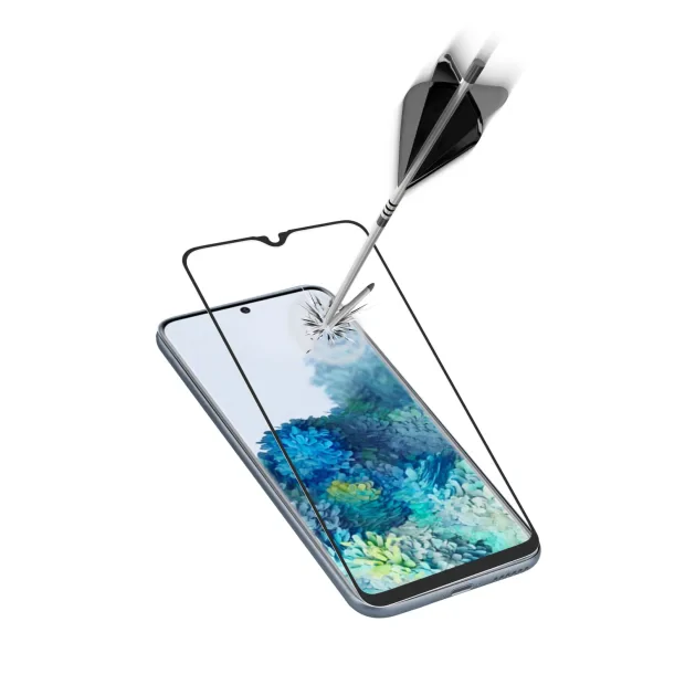 Folie Sticla Cellularline Anti-Shock pentru Samsung Galaxy A21s Negru