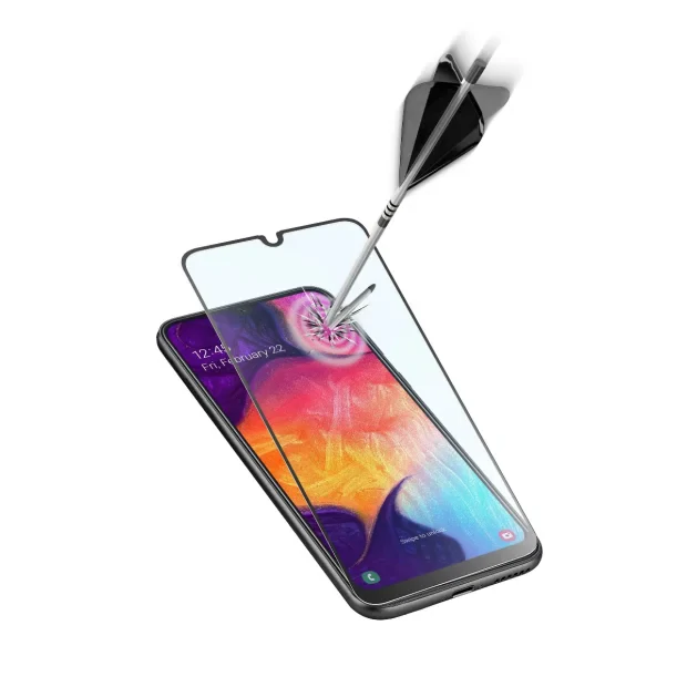 Folie Sticla Cellularline Anti-Shock pentru Samsung Galaxy A50/A30s Negru