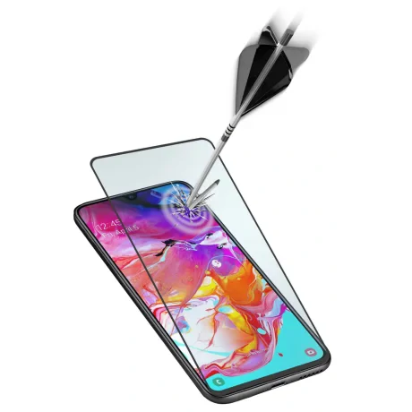 Folie Sticla Cellularline Anti-Shock pentru Samsung Galaxy A71 Negru