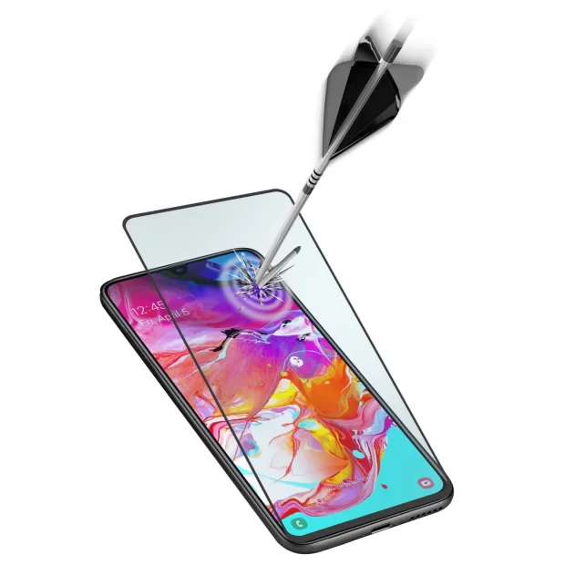 Folie Sticla Cellularline Anti-Shock pentru Samsung Galaxy A71 Negru