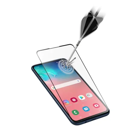 Folie Sticla Cellularline Anti-Shock pentru Samsung Galaxy S10 Negru