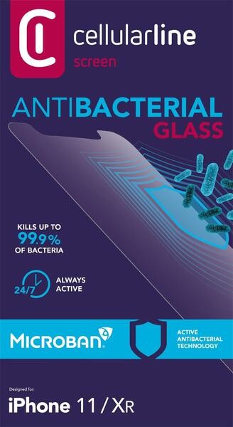 Folie Sticla Cellularline Antimicrobial pentru iPhone 11/XR thumb