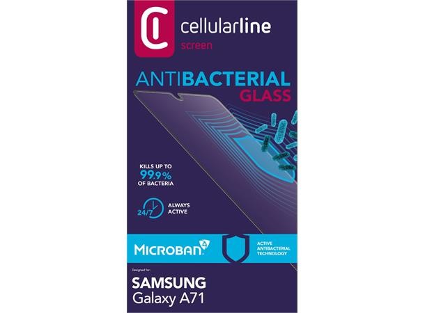 Folie Sticla Cellularline Antimicrobial pentru Samsung Galaxy A71 thumb