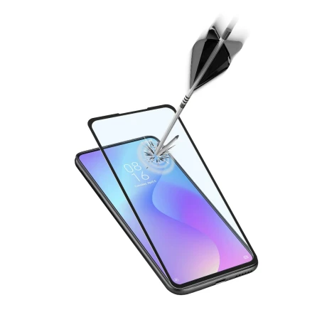 Folie Sticla Cellularline pentru Xiaomi Mi 9T/9T Pro Negru