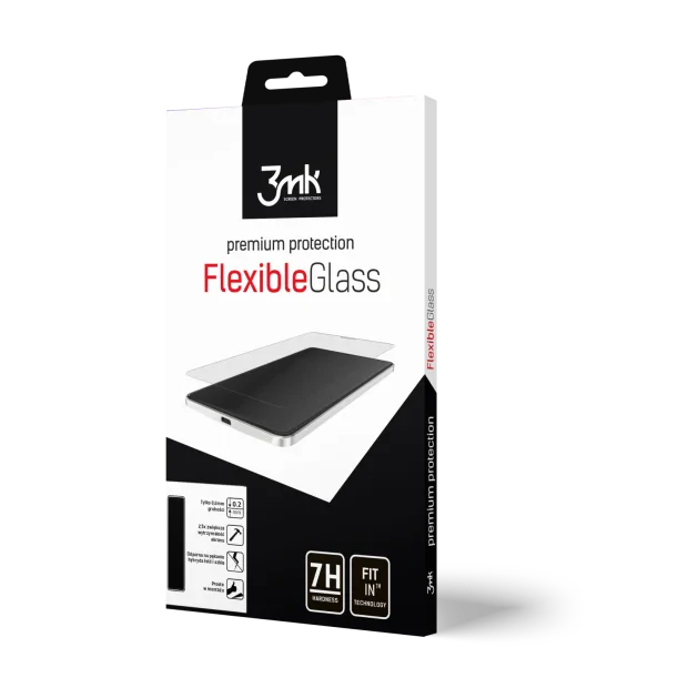 Folie Sticla Flexibila pentru iPhone 7/8 Plus Alb 3Mk