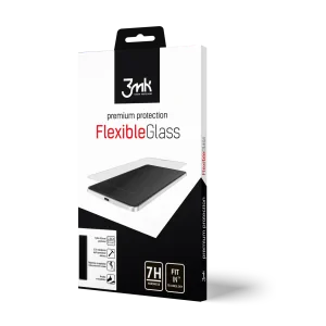 Folie Sticla Flexibila pentru iPhone X/XS Negru 3Mk