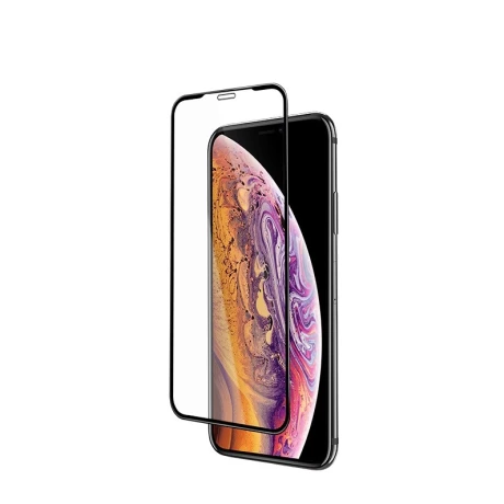 Folie Sticla Hoco Silkscreen iPhone XS Max/11 Pro Max Negru